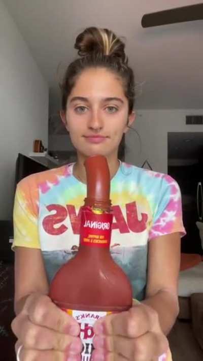 How random, wasting condiments.