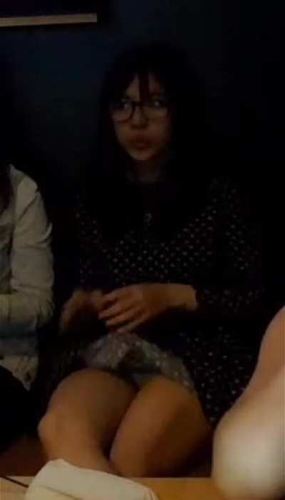 Lily almost upskirt 😬