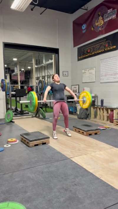 65kg block snatch!