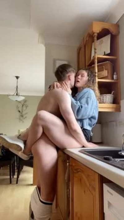 We loved fucking in the kitchen with my parents in the other room