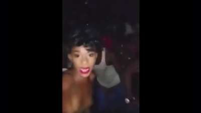How she ended up naked i do not know, but she didn’t want to be filmed…
