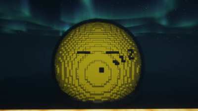 I tried recreating the Las Vegas Sphere in Minecraft