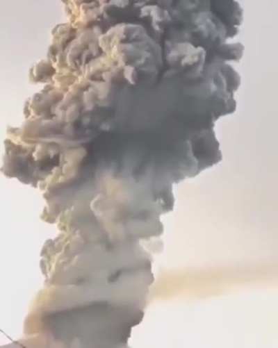 Negros Island Region Philippines - March 15 2026 - Eruption observed at Mount Kanlaon stratovolcano in the area