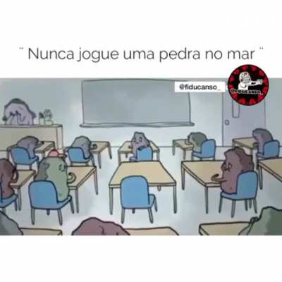 ( nunca jogue uma pedra no mar). Por Francisco Kaio da Costa Mesquita. 