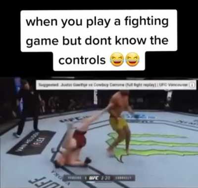 Just smashing buttons