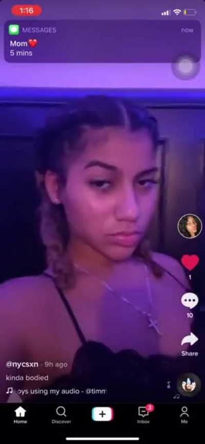 Lmao I forgot I had this from back in sept but she deleted it almost instantly but my TikTok ain’t refresh so it showed