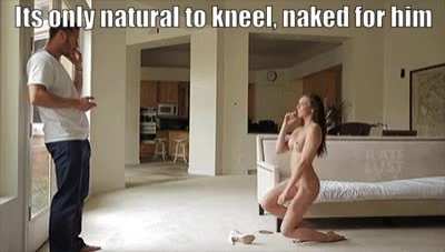 Kneel for an alpha man