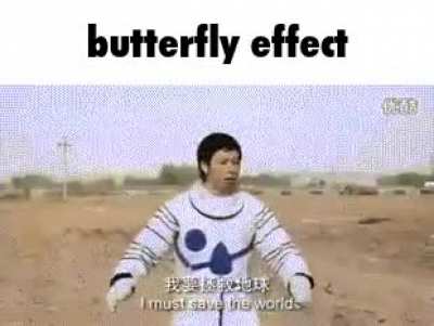 The butterfly effect in action