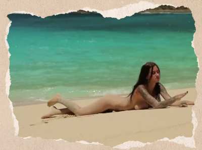 In the sand