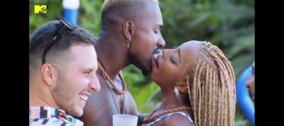 Black brazilian girl making out with boys and girls