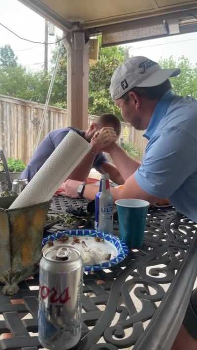 Backyard Broken Arm😎😎😎