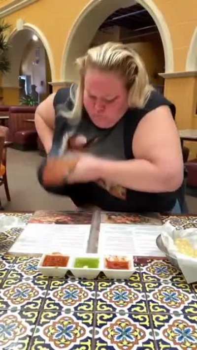 when you see a roach crawling on the table...