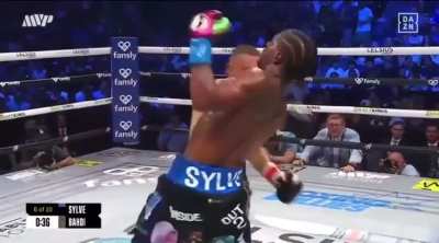 Knockout in the Jake Paul vs Mike Perry fight card 