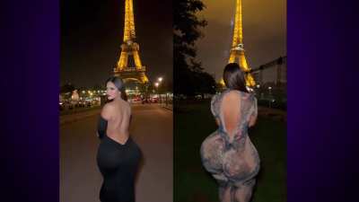 Found two shorts very similar to each other and comparing them you can really tell how much she's grown, basically doubled in sized <3. This is why booty queens need to keep getting more and more BBLs and grow as huge as possible <3 