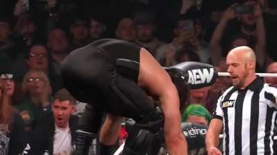 The fact that PAC (after getting extra bulked up) can still perform the Black Arrow is so impressive