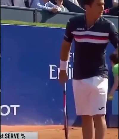 Being a ball boy.