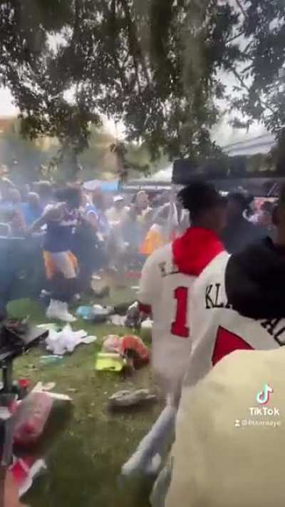 Grill party turns into brawl