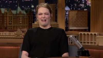 Emma making faces