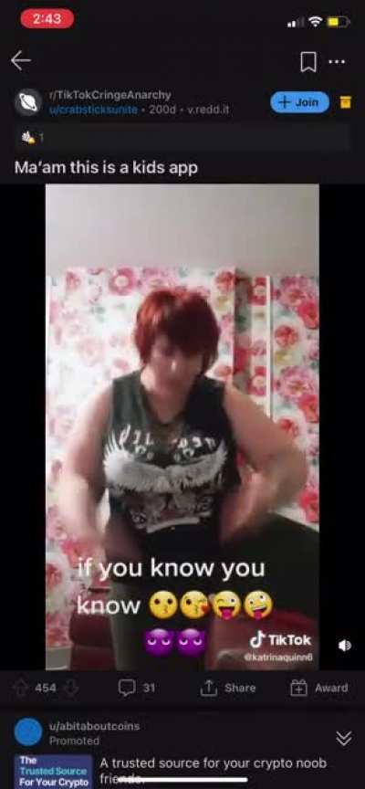 I couldn’t save the video but idk what to say