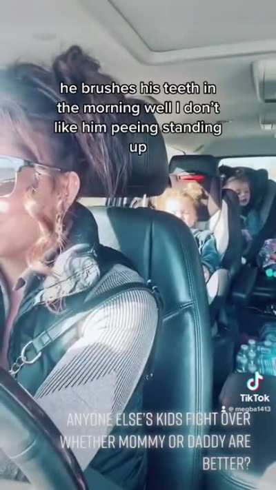 Kids argue over who is better. Mommy or Daddy?