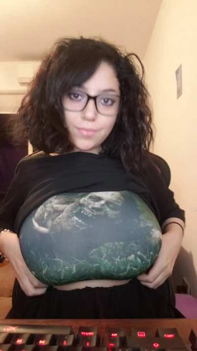 spooky season is never over with me, have a titty drop! [OC] 💀