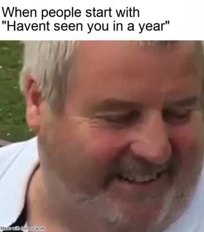 Well next year, no me