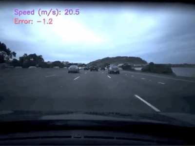 Predict Vehicle Speed From Dash Cam Video. Great starting project for those interested in autonomous vehicles! (GitHub repo in comments)