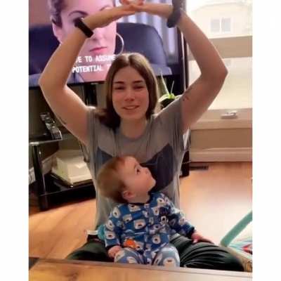The baby's face was the cherry on top