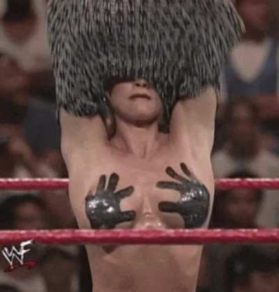 Sable taking off her top