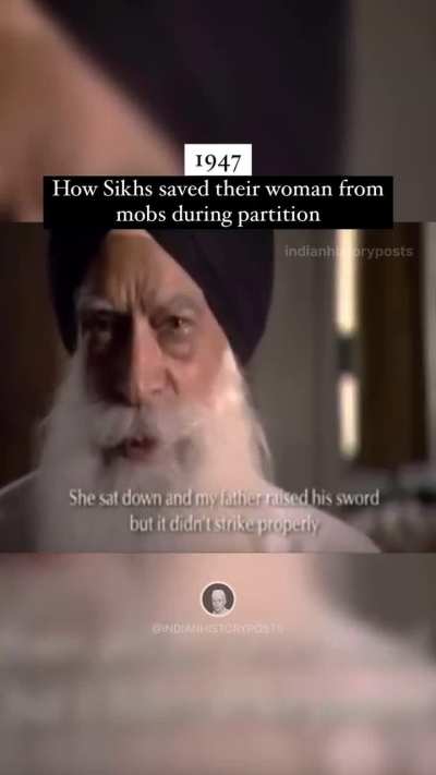 A Sikh man recalls some horrors of partition