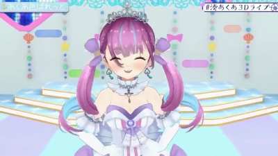This is probably my favorite (and the best) part of Aqua's 3DLIVE. So cute!