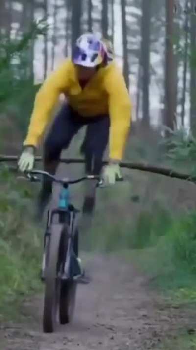 This guy won't stop for anything.