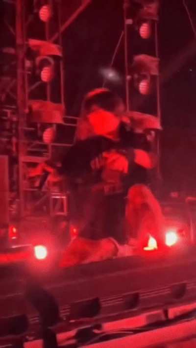 Billie showing us how to pound her after the concert