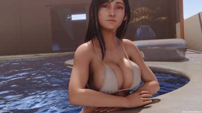 Tifa in the pool (Sava<wbr>geCab<wbr>bage)