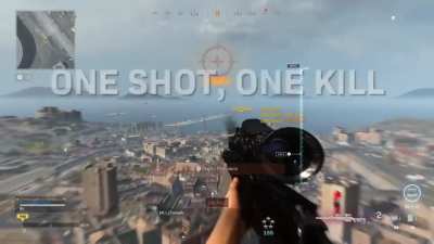 Just killed a skydiver while I was mid-air with a headshot 300 meters away!