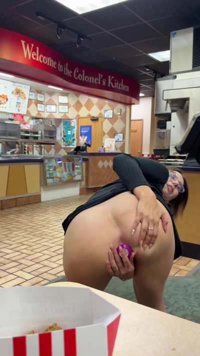A butt plug pairs well with dinner