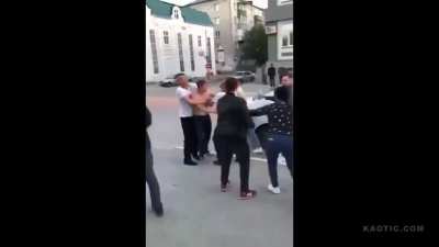 Multiple Guys Involved Suplex onto Concrete + Multiple Headkicks