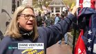 Protester says goodbye
