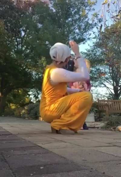 Little girls asking a woman if she is a princess