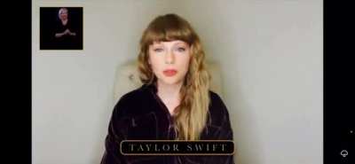Taylor shared a msg during Michael Gudinki's statue statue memorial livestream
