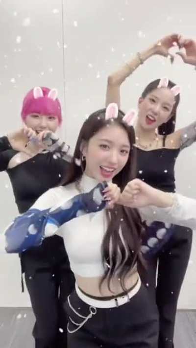 [220115] Yujin, Yeseo & Chaehyun TikTok update: Kep1er Rabbits🐰 O.O.O Challenge💕#ShowMeYourWADADA