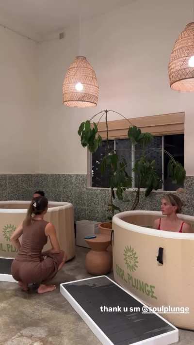 During cold plunge + sauna session | 9-29-2025 via IG
