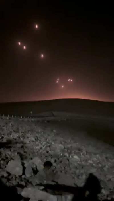 Rockets Falling on tel aviv (Near All of them shot Down be Iron dome and still destroyed Falling ,repost,