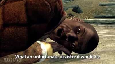 Still my favourite Skyrim video of all time. Credit: mans1ay3r