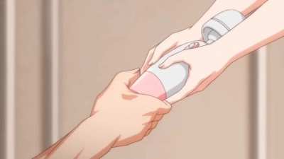 When she asks for the wand