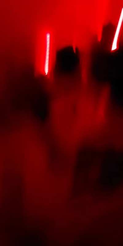 So I went to close my door and my sister was there in the dark