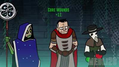 When your party needs healing and everyone is in touch range