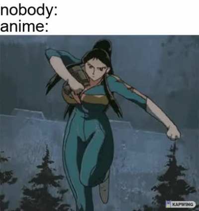 anime does not follow the laws of physics