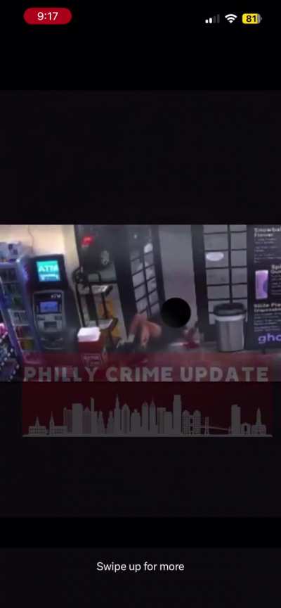 Gas station security guard shootout with gunman in Philly