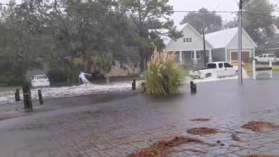 Hurricane Sally is here and people are finding creative ways to deal with the rain!